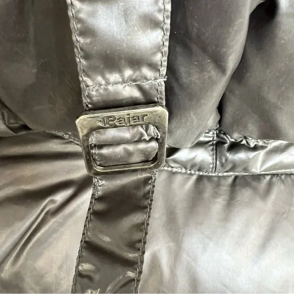 PAJAR Montreal grey green fur trim down parka winter coat M - Picture 9 of 15